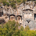 Turkish  Lycian Tombs  - Ancient Necropolis In The Mountains, Boat Holidays