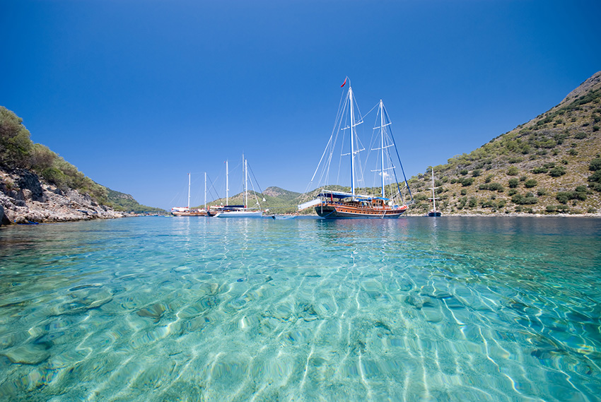 Boats On The Mediterranean Sea