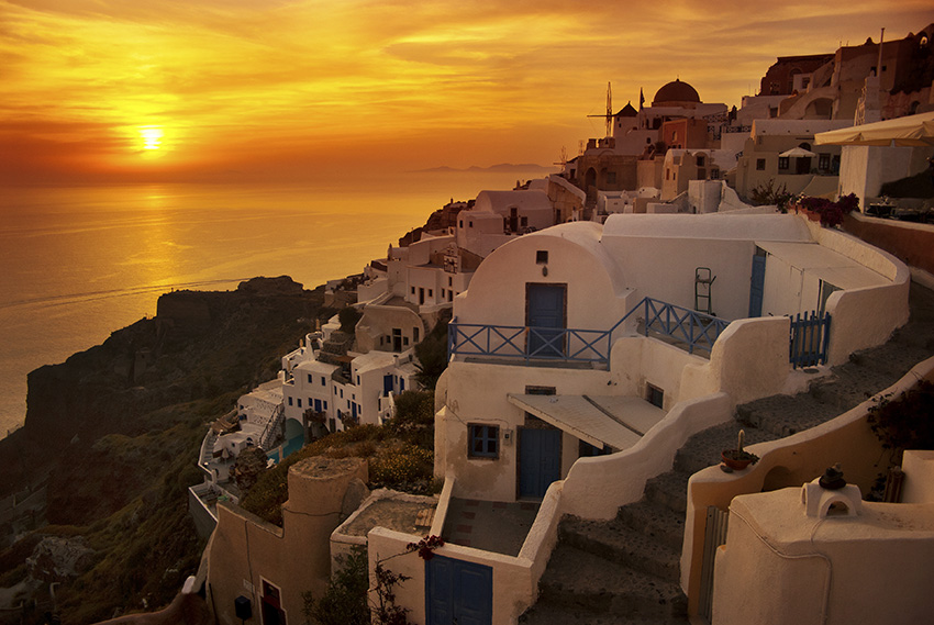 Sunset in Santorini