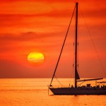 Yoga Boat Holidays Sunset