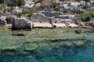 Sunken Lycian City on the Kekova Island, Turkey