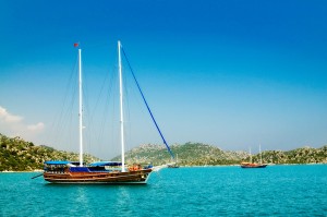 Gulets in Gocek Bay